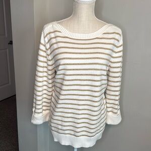 KAREN SCOTT (NWOT)metallic thread sweater